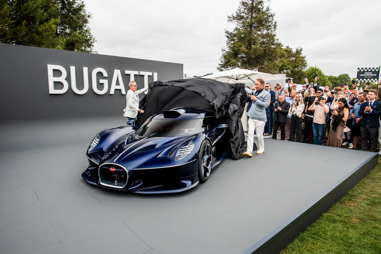 Bugatti на Monterey Car Week: дебют Destrier и первые поездки Tourbillon в США