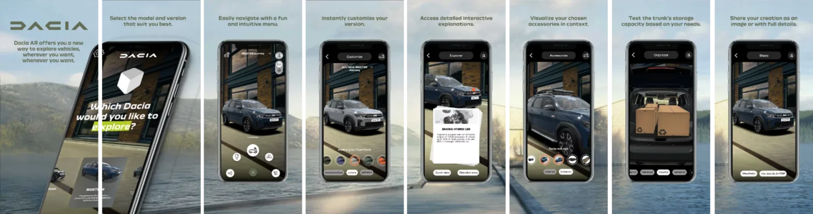 Dacia AR: весь модельный ряд в дополненной реальности на смартфоне