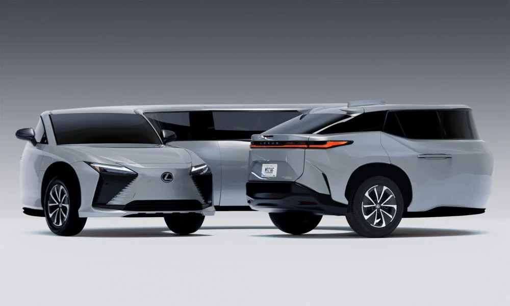 MSCHF превратила два электрифицированных Lexus в скульптуры для выставки MOTOMORPHOSIS