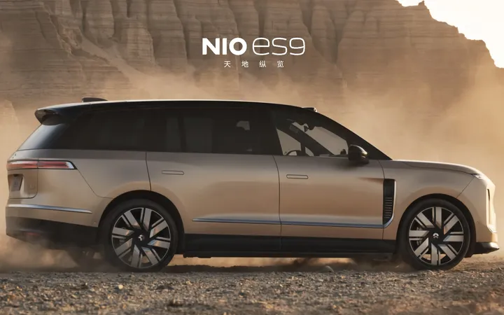 NIO представила флагманский электрический внедорожник ES9: цены и старт продаж